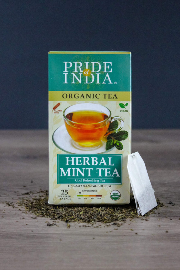 Organic Herbal Mint Tea Bags (Caffeine Free)