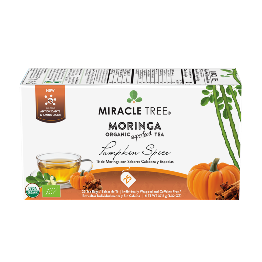 Miracle Tree Organic Moringa Tea Pumpkin Spice